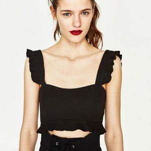 Zara - Frilled Crop Top